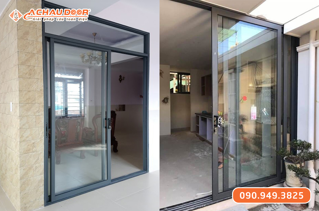 Cửa Đi Lùa 2 Cánh Nhôm Maxpro Hệ 93