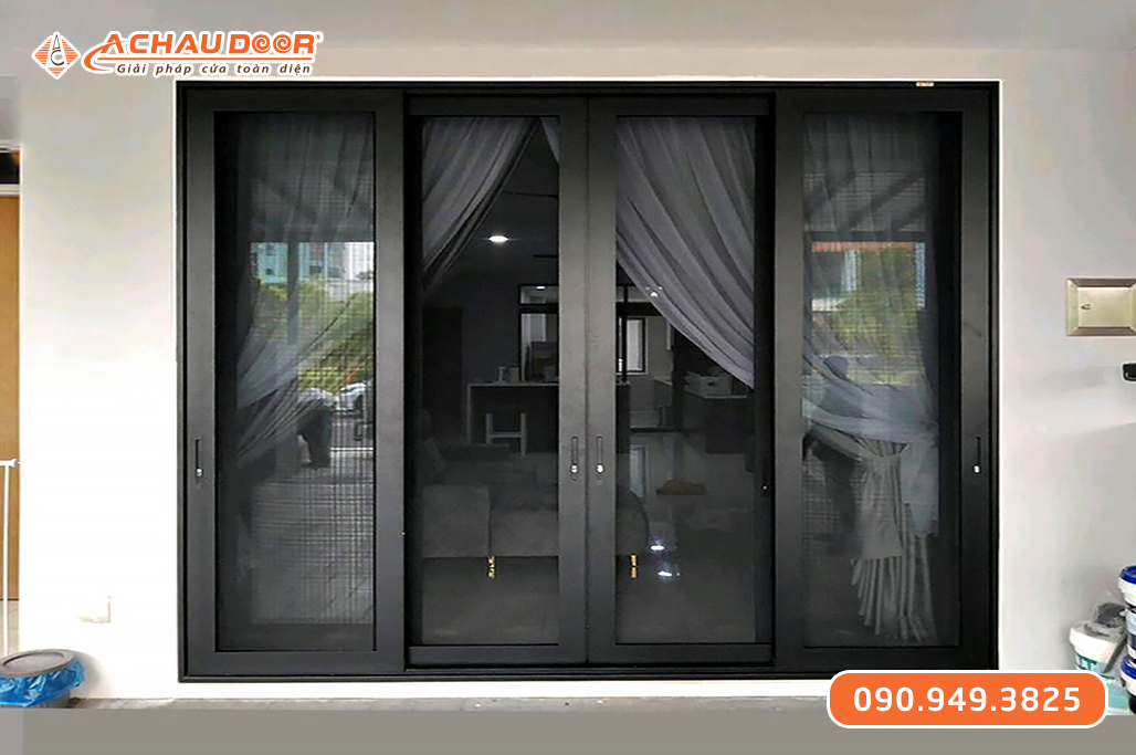 Cửa Đi Lùa 4 Cánh Nhôm Maxpro Hệ 83