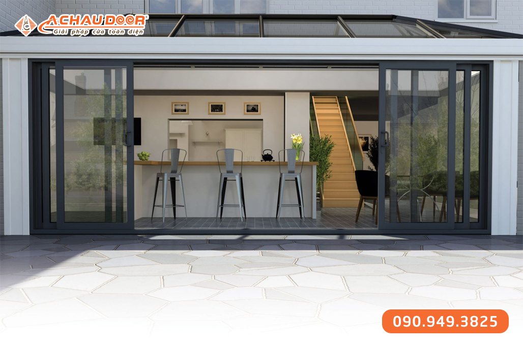 Cửa Lùa 6 Cánh Nhôm Maxpro Hệ 93