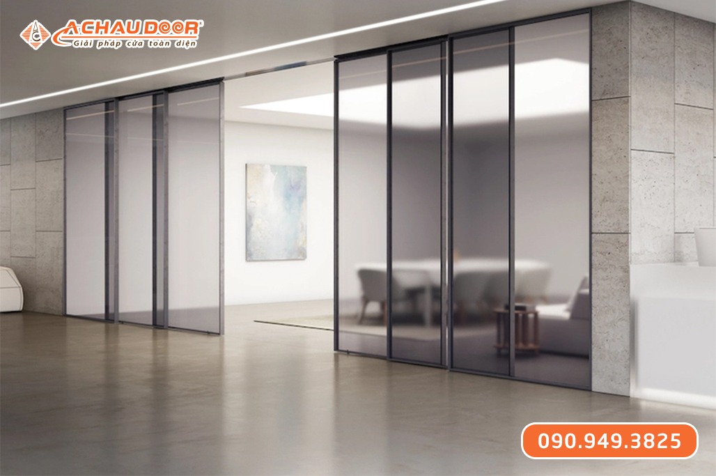 Cửa Nhôm Slim Tự Động