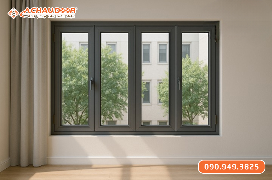 Cửa Sổ 4 Cánh Nhôm Maxpro Hệ 83