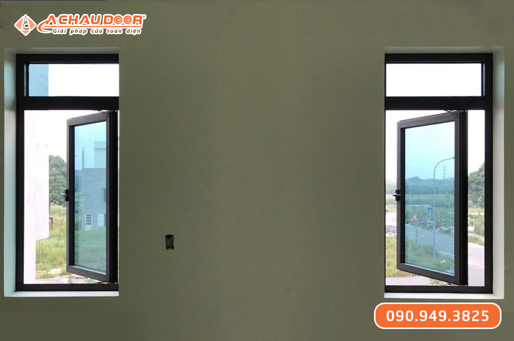 Cửa Sổ Mở Quay 1 Cánh Nhôm Maxpro Hệ 65