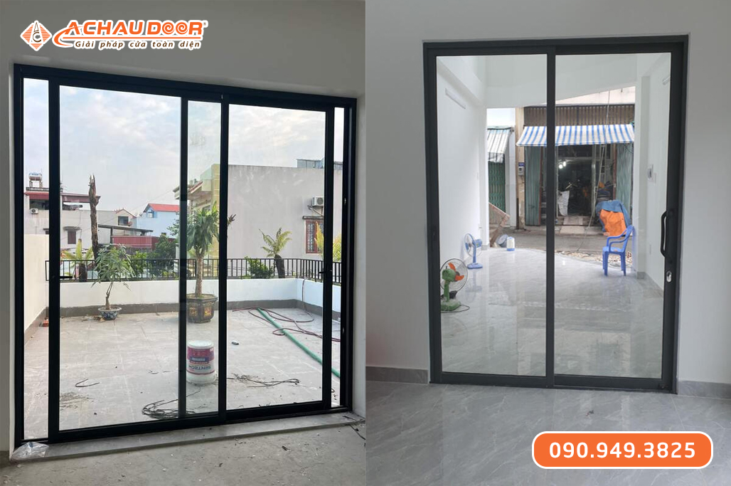 Cửa đi lùa 2 cánh nhôm XingfaWindow