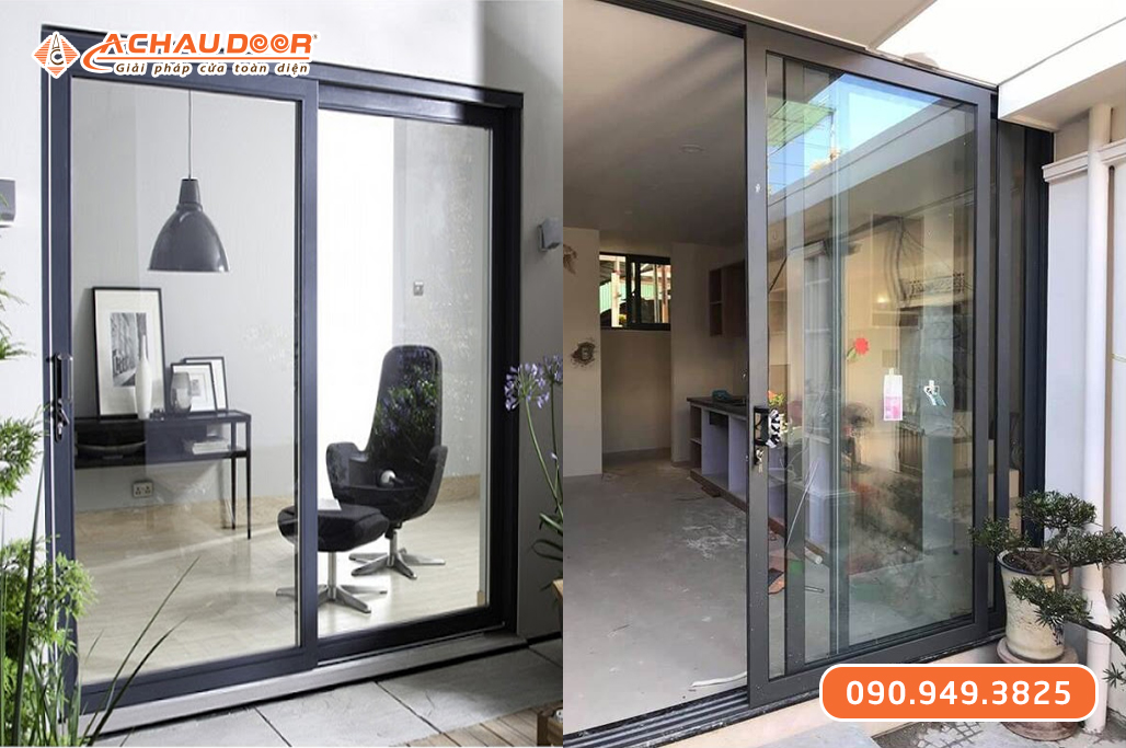 Cửa Đi Lùa Trượt 2 Cánh Nhôm JMA Hệ 55