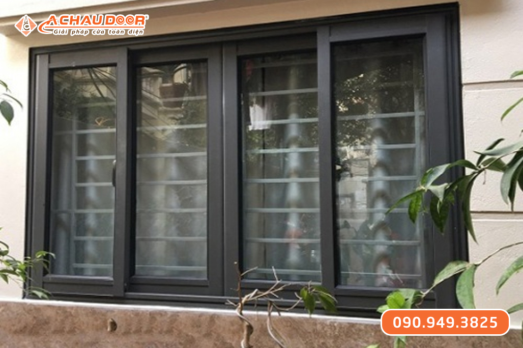 Cửa Sổ Lùa Trượt 4 Cánh Nhôm JMA Hệ 55
