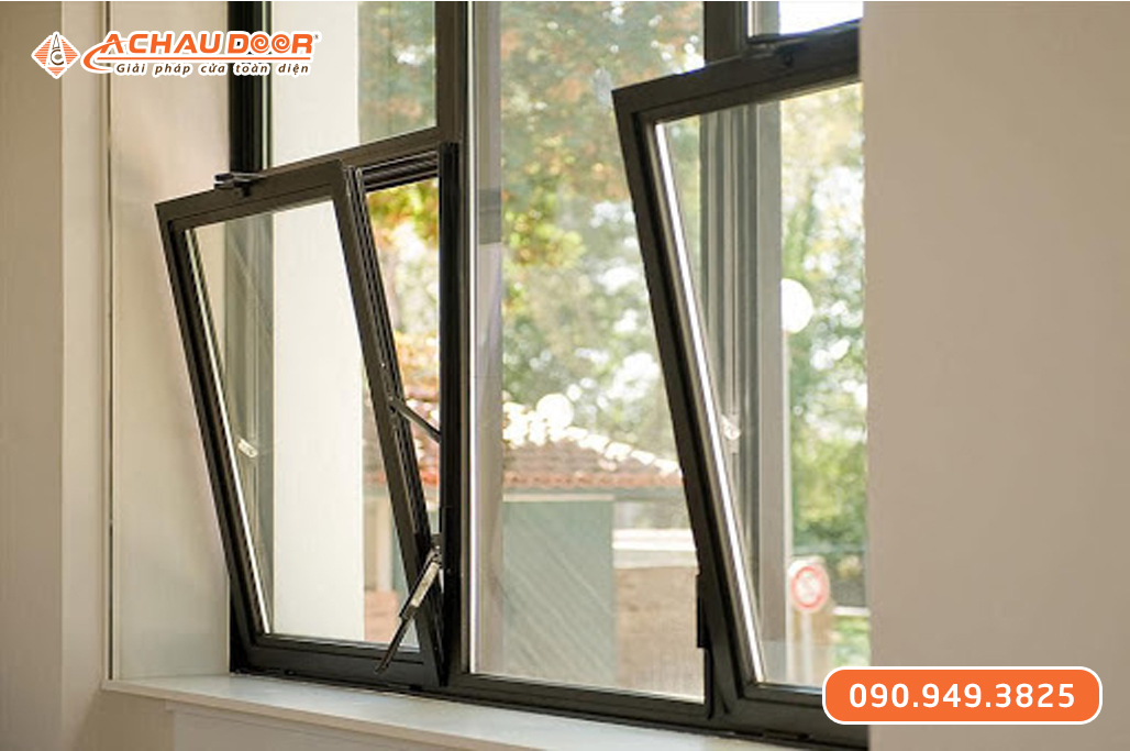 Cửa Sổ Quay Lật 1 Cánh Nhôm JMA Hệ 55