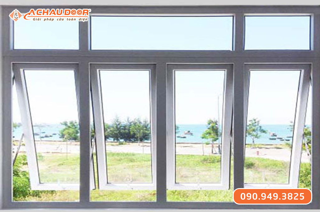 Cửa sổ bật 4 cánh nhôm XingfaWindow