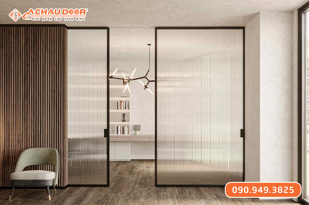 Cửa Lùa Nhôm Slim Không Ray