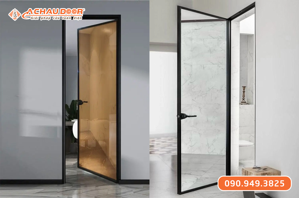 Cửa Nhôm Slim 1 Cánh Mở Quay