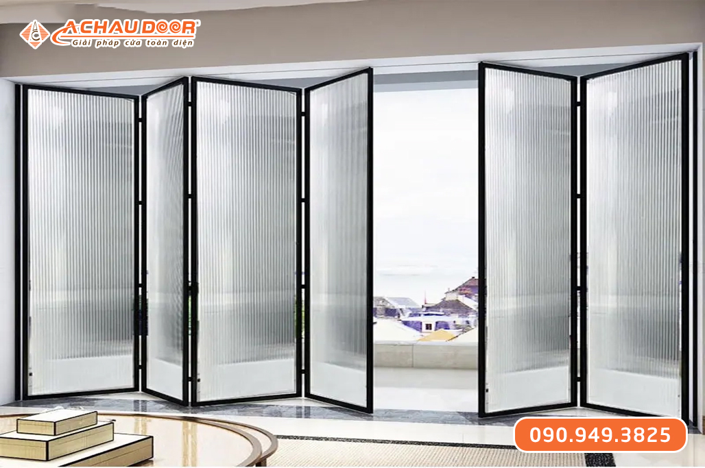 Cửa Xếp Trượt Hệ Slim Siêu Mỏng