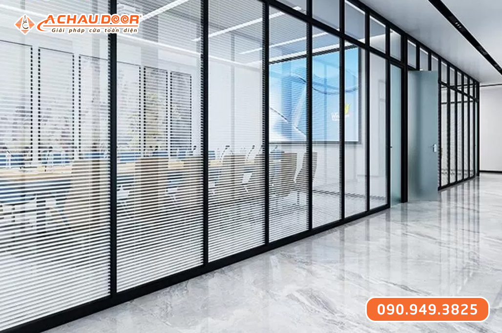 Vách Nhôm Kính Cường Lực