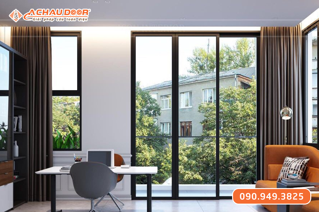 Cửa Đi Lùa 3 Cánh Nhôm Maxpro Hệ 115