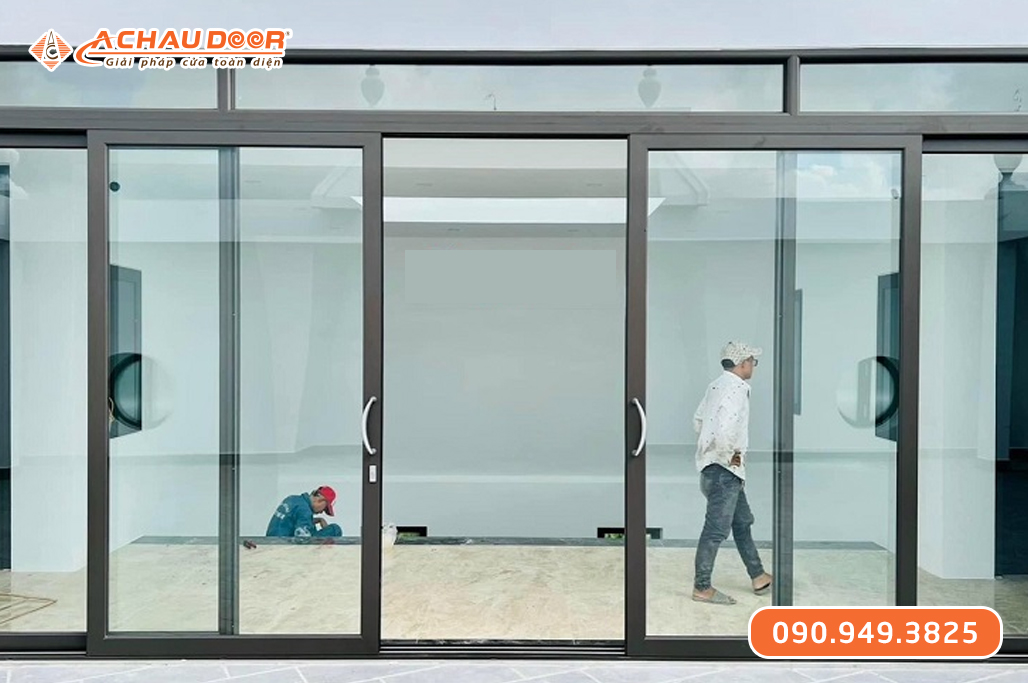 Cửa Đi Lùa 4 Cánh Nhôm Maxpro Hệ 115
