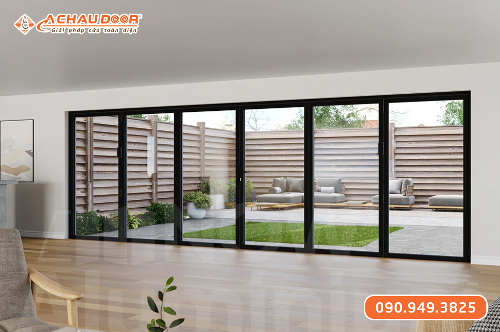 Cửa Đi Lùa 6 Cánh Nhôm Maxpro Hệ 115