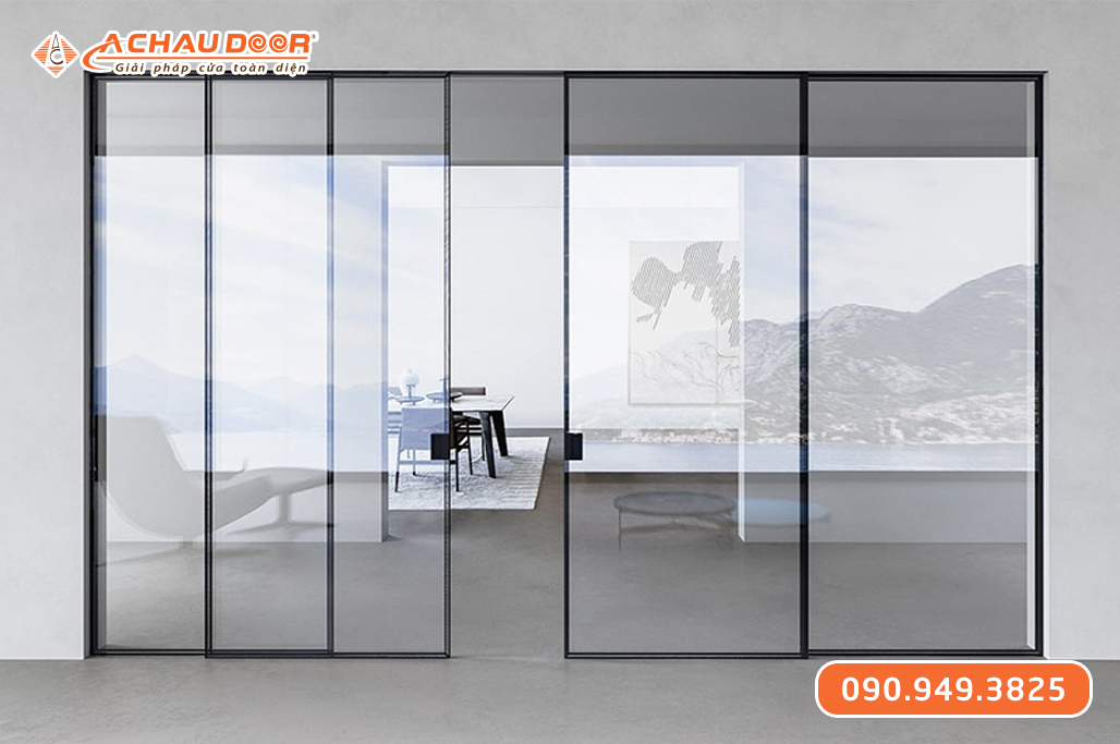 Cửa Nhôm Slim Tự Động