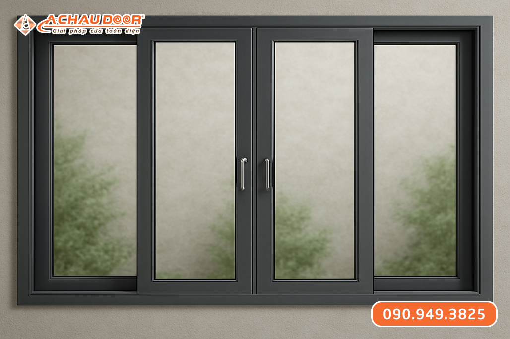 Cửa Sổ 4 Cánh Nhôm Maxpro Hệ 83