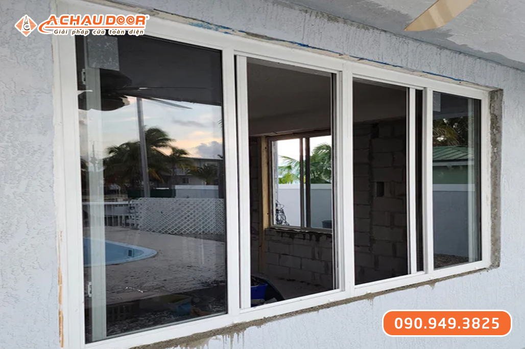 Cửa Sổ Lùa 4 Cánh Nhôm Maxpro Hệ 83