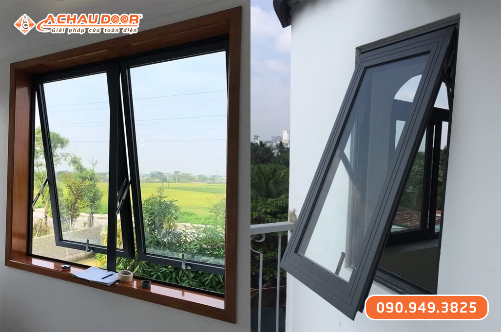 Cửa sổ mở hất nhôm Maxpro hệ 83