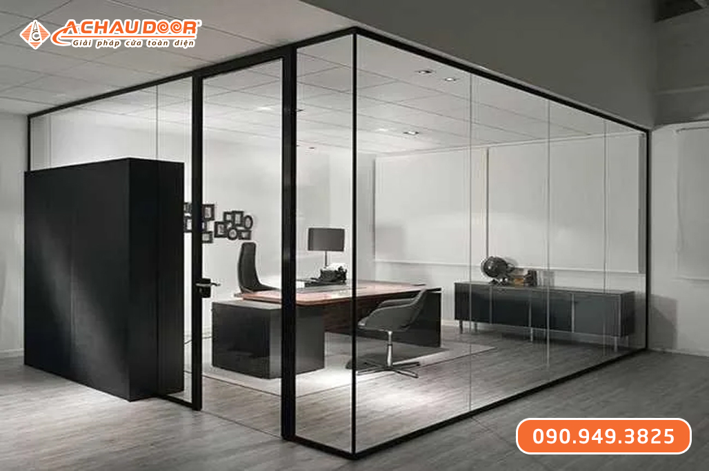 Vách kính khung nhôm Maxpro hệ 55