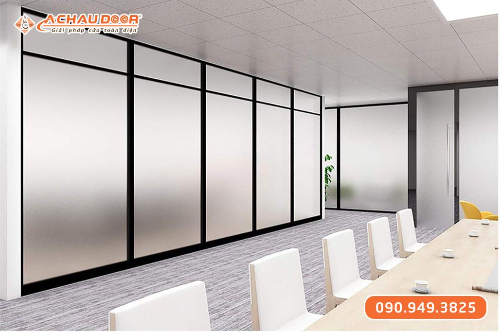 Vách Kính Khung Nhôm Maxpro Hệ 65