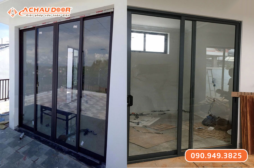 Cửa đi lùa 2 cánh nhôm XingfaWindow