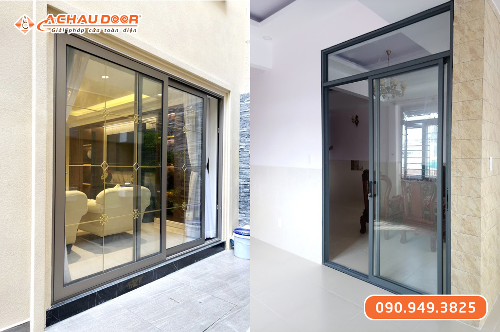 Cửa Đi Lùa Trượt 2 Cánh Nhôm JMA Hệ 55