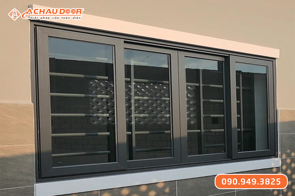 Cửa Sổ Lùa Trượt 4 Cánh Nhôm JMA Hệ 55