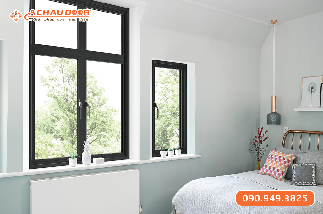 Cửa sổ mở quay 2 cánh nhôm XingfaWindow