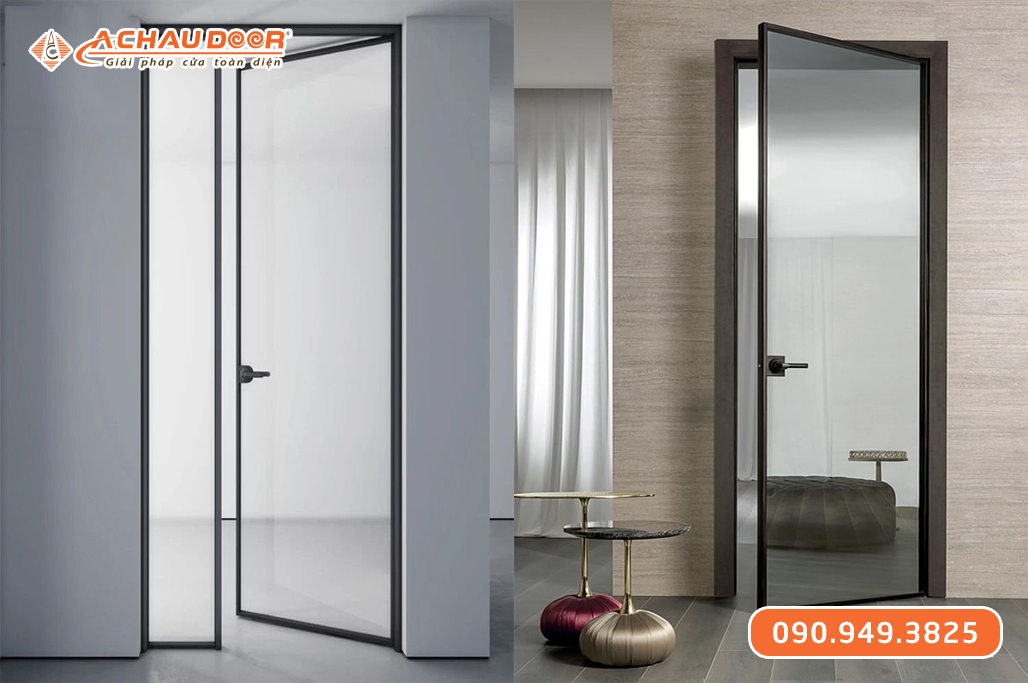Cửa Nhôm Slim 1 Cánh Mở Quay