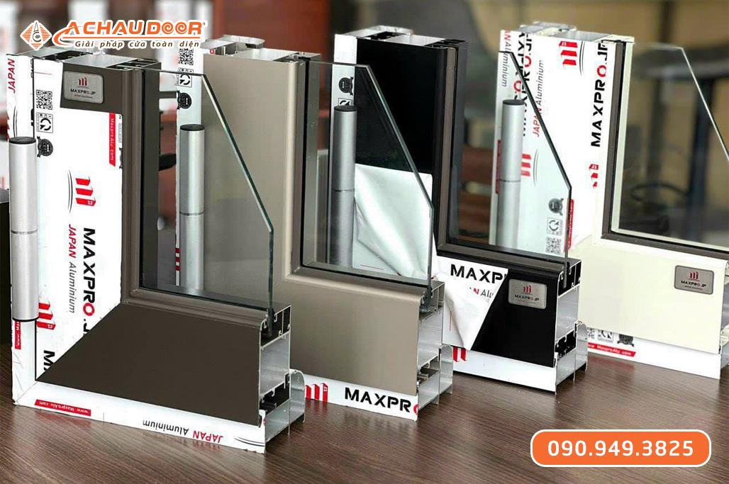 Cửa Đi 1 Cánh Mở Quay Nhôm Maxpro JP Hệ 58