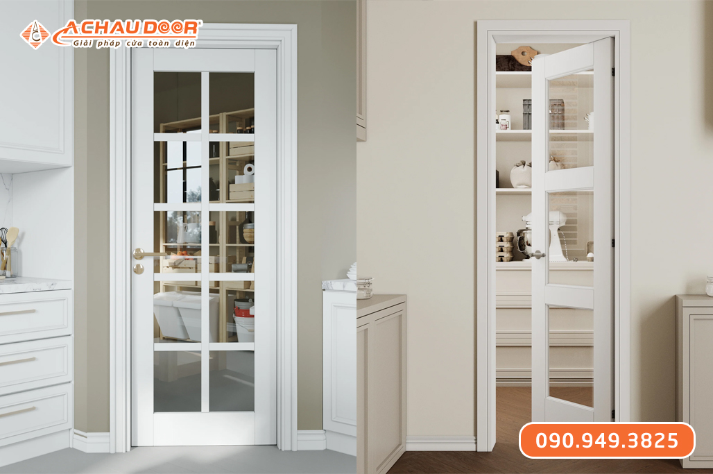 Cửa Nhôm Kính Cường Lực 10 Ly Mở 1 Cánh