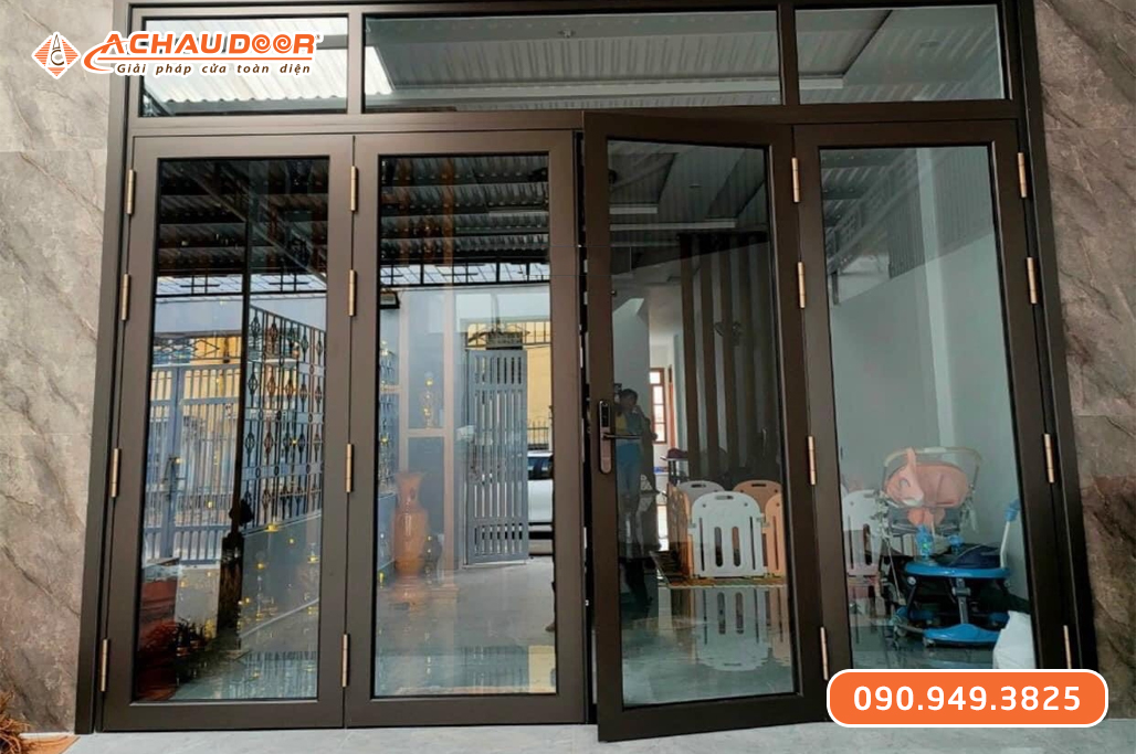 Cửa Đi 4 Cánh Mở Quay Nhôm Maxpro JP Hệ 65