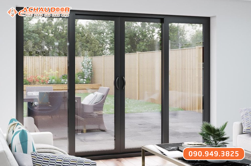 Cửa Đi Lùa 4 Cánh Nhôm Maxpro Hệ 93