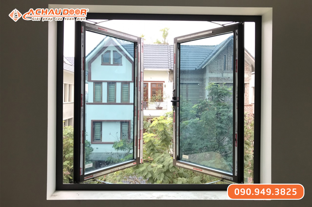 Cửa sổ 2 cánh mở quay nhôm Maxpro hệ 55