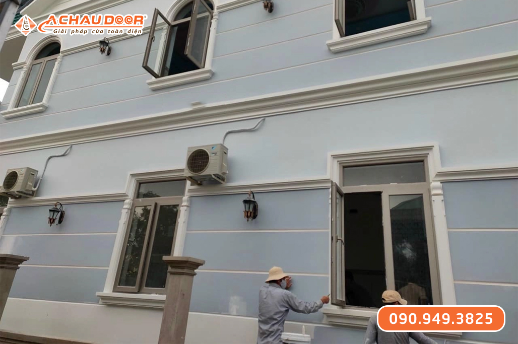 Cửa sổ 2 cánh mở quay nhôm Maxpro hệ 65