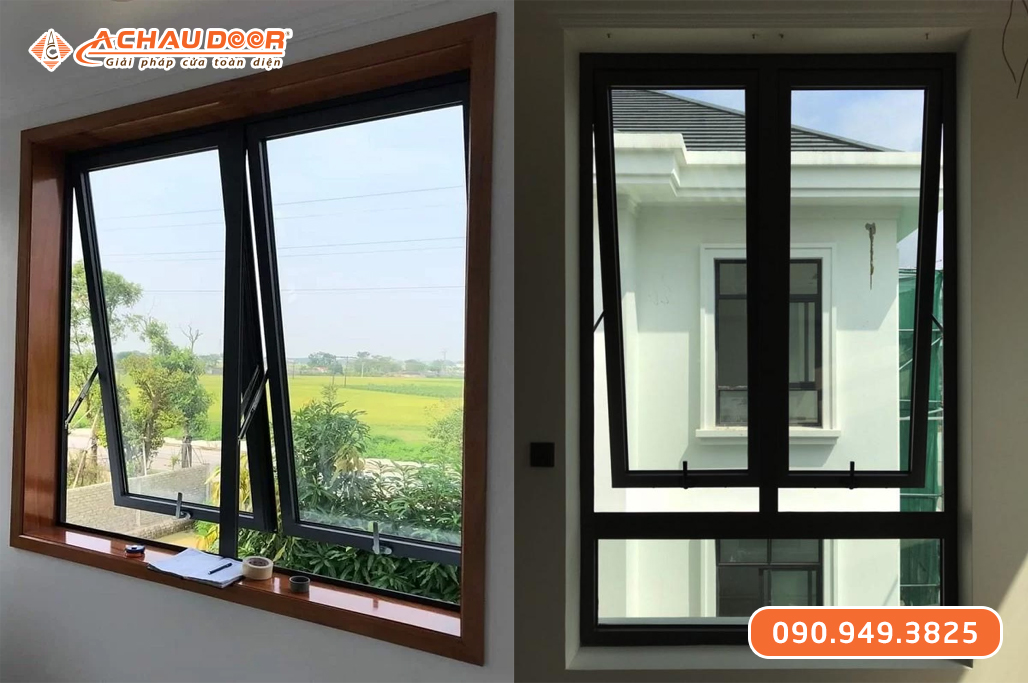 Cửa Sổ Mở Hất Nhôm Maxpro Hệ 58