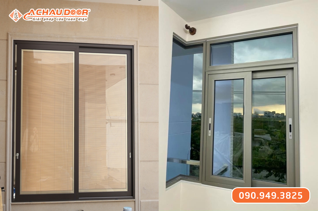 Cửa Sổ Mở Lùa 2 Cánh Nhôm Maxpro Hệ 65