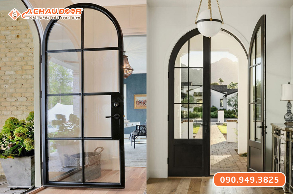 Cửa Nhôm Slim Uốn Vòm