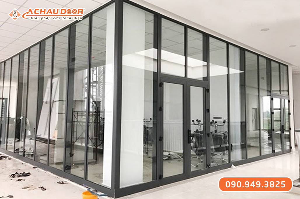 Vách Kính Khung Nhôm Maxpro Hệ 65