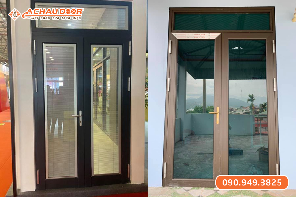 Cửa Đi Mở Quay 2 Cánh Nhôm JMA Hệ 55