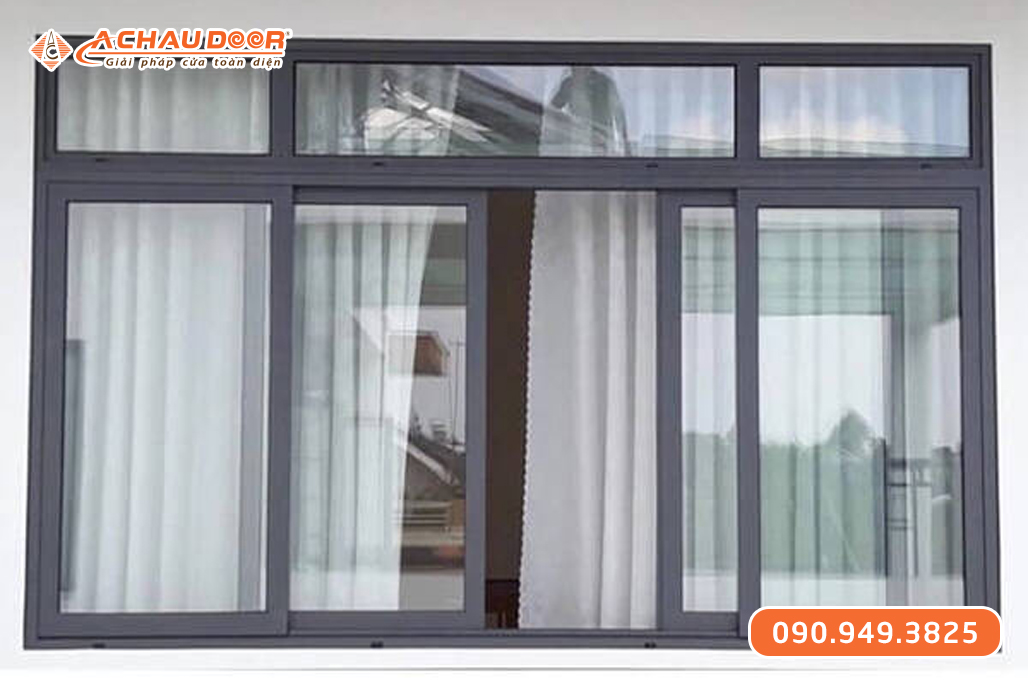 Cửa Sổ Lùa Trượt 4 Cánh Nhôm JMA Hệ 55