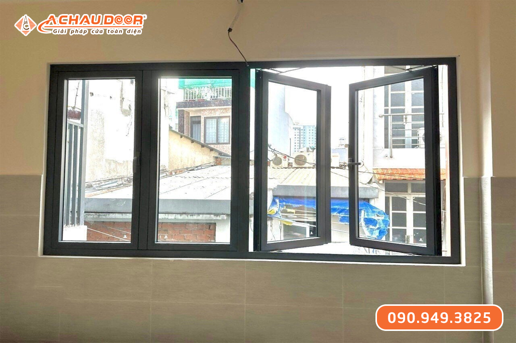 Cửa Sổ Mở Quay 4 Cánh Nhôm JMA Hệ 55