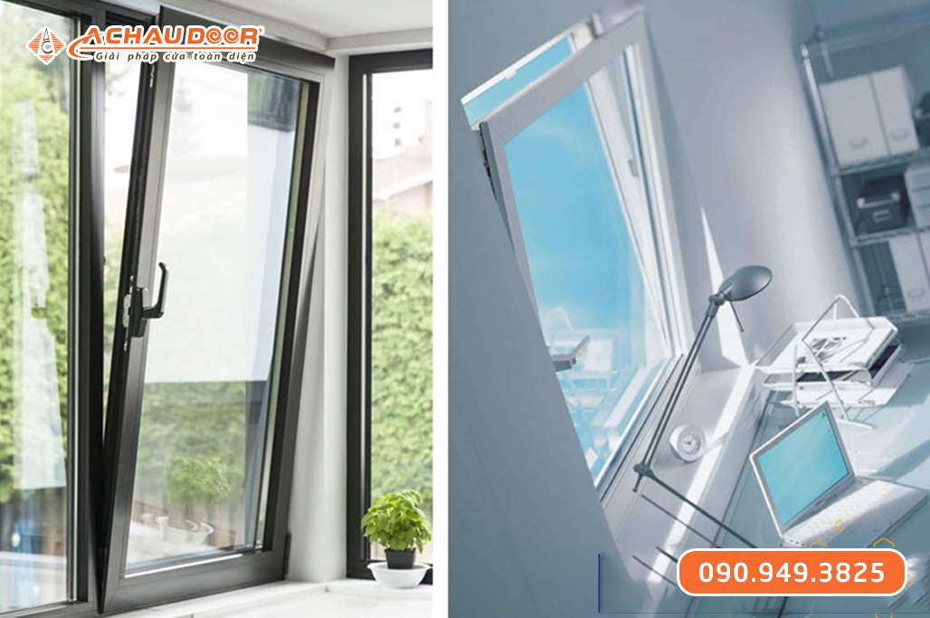 Cửa Sổ Quay Lật 1 Cánh Nhôm JMA Hệ 55