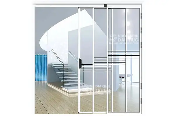 Cửa Nhôm Trượt Quay Slim 3 Cánh