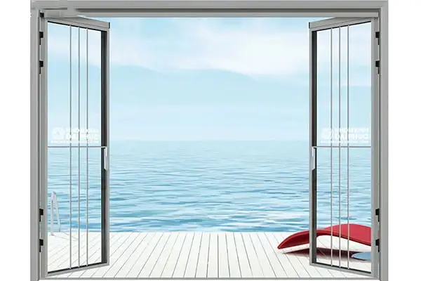 Cửa Nhôm Trượt Quay Slim 4 Cánh