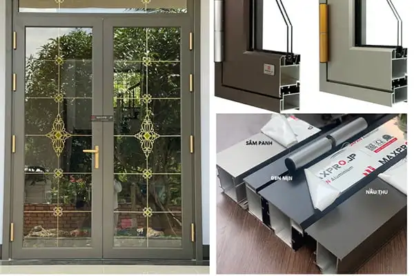 Vách kính khung nhôm Maxpro hệ 83