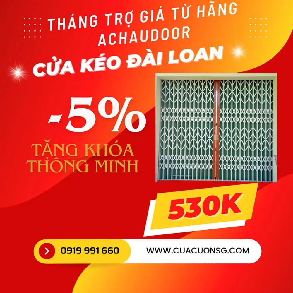 Bảng giá cửa kéo Đài Loan