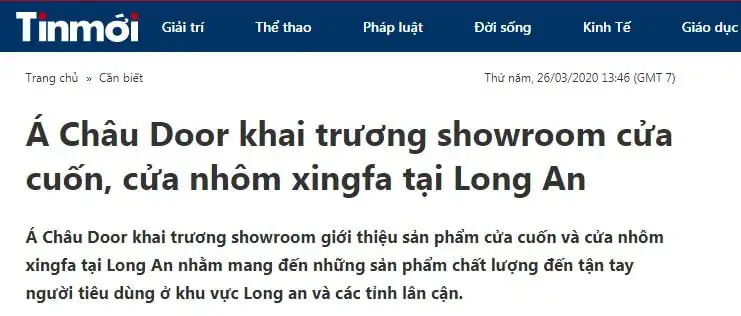 Báo chí nói về chúng tôi