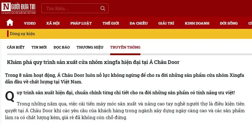 Báo chí nói về chúng tôi
