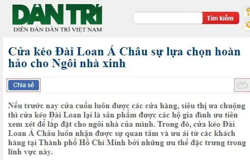 Báo chí nói về chúng tôi